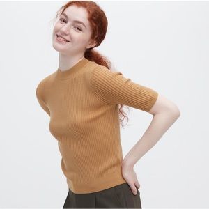 Uniqlo Extra Fine Merino Mock Neck Sweater